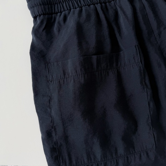 ZARA Black Drawstring Pants Relaxed Fit Cropped Minimalist Casual Size S - Picture 10 of 10